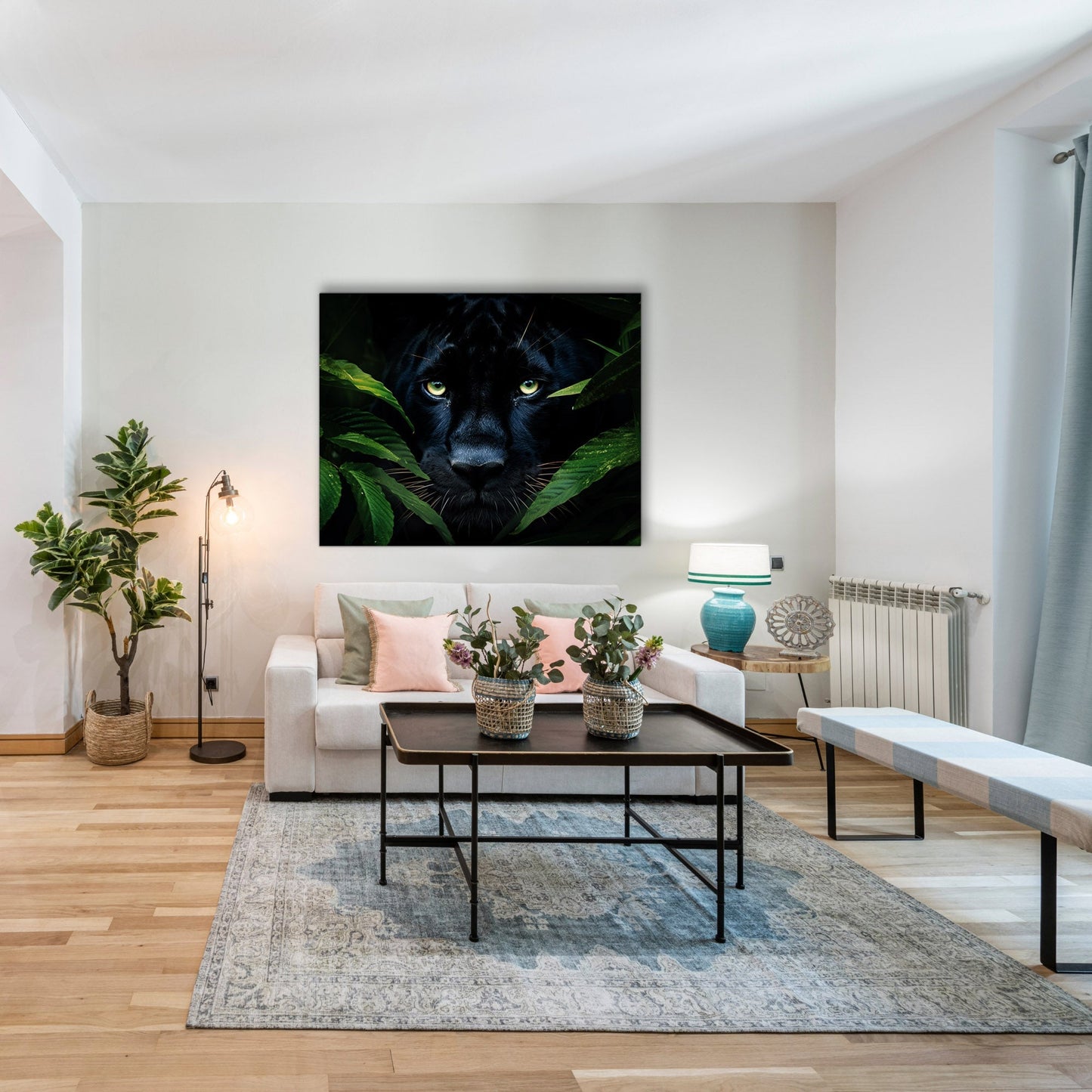 Wall Art-Rare Black Jaguar -Wildlife Canvas