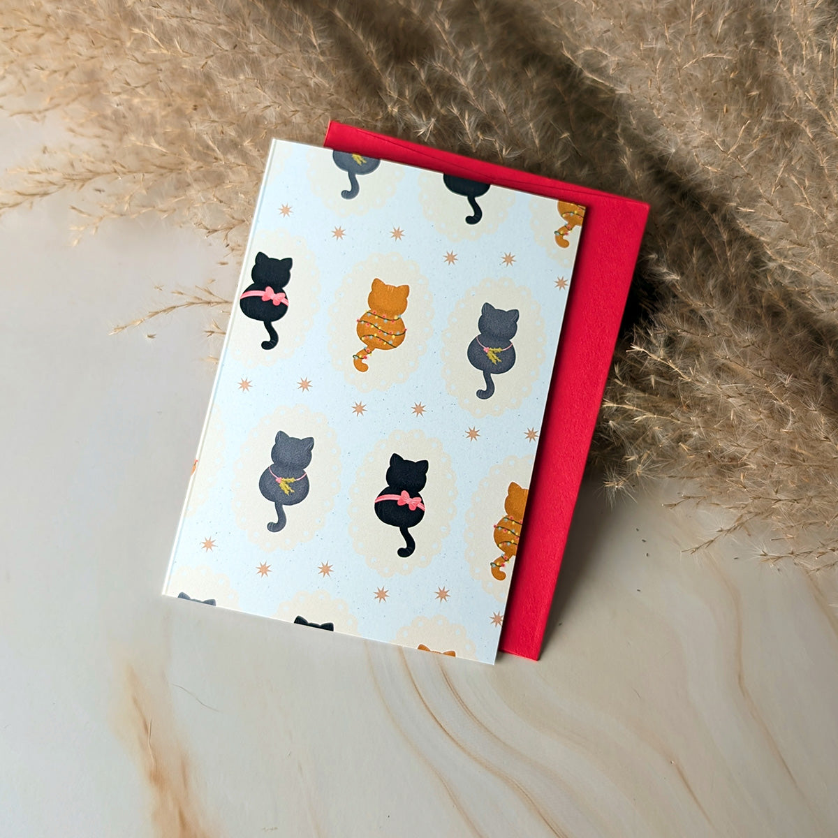 Meowy Holidays Mini Cat Card