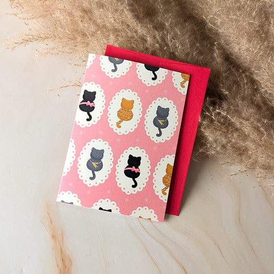Meowy Holidays Mini Cat Card