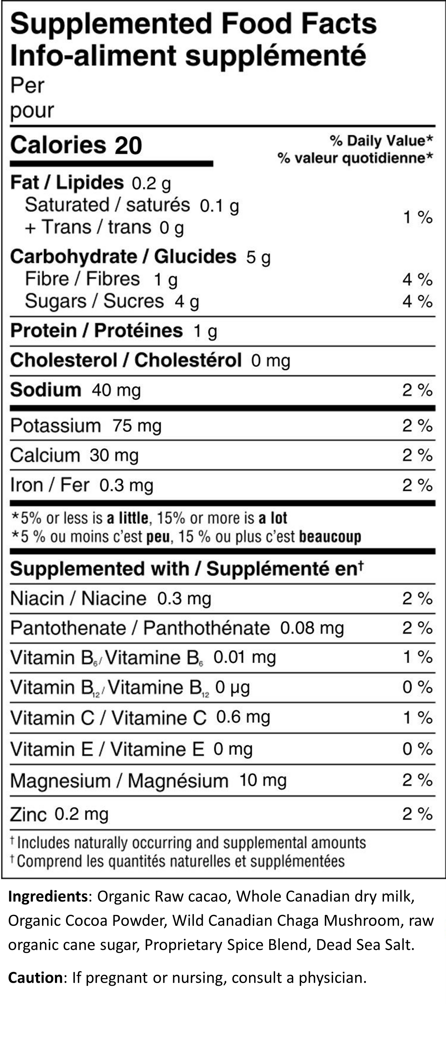 Chaga Hot Chocolate (Superfood Coffee Mate)