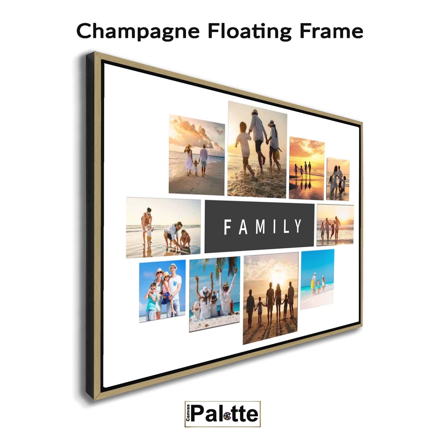 Floating Frame Champagne/Black