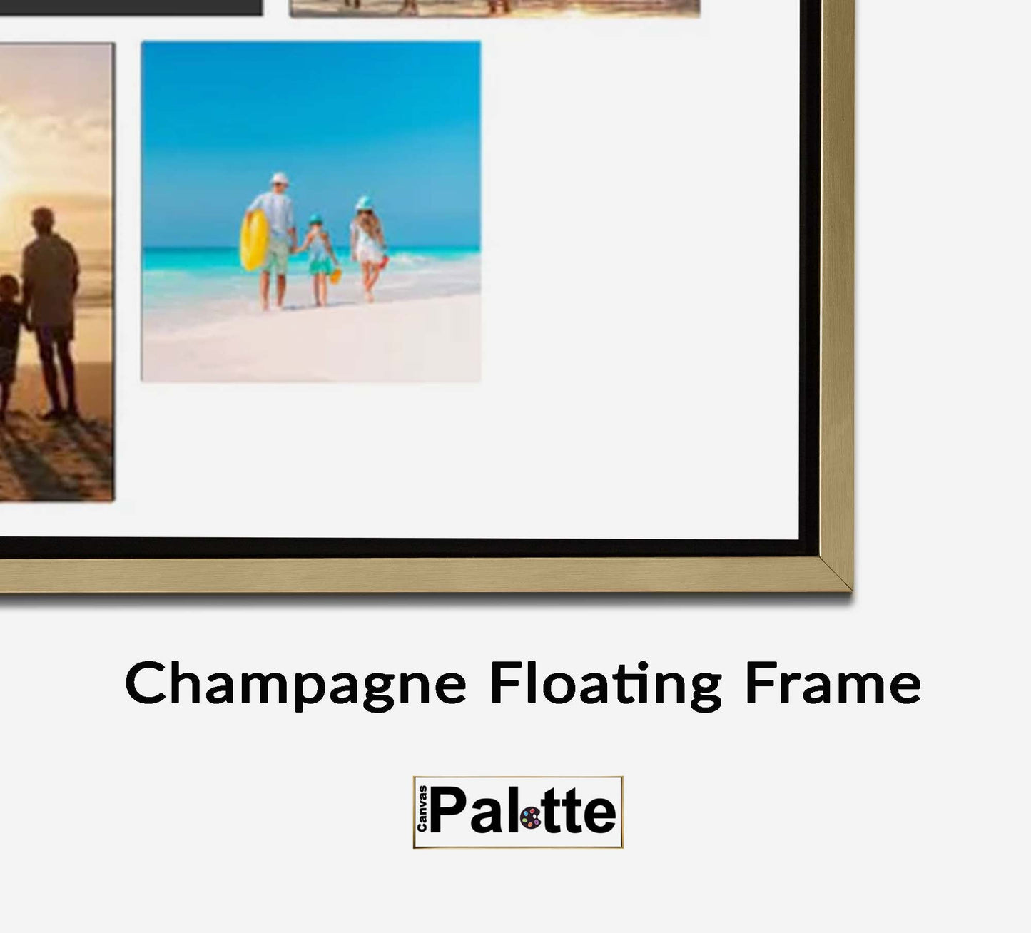 Floating Frame Champagne/Black