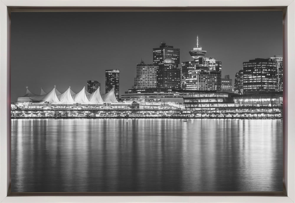 Wall art Charming evening impression from Vancouver | Monochrome