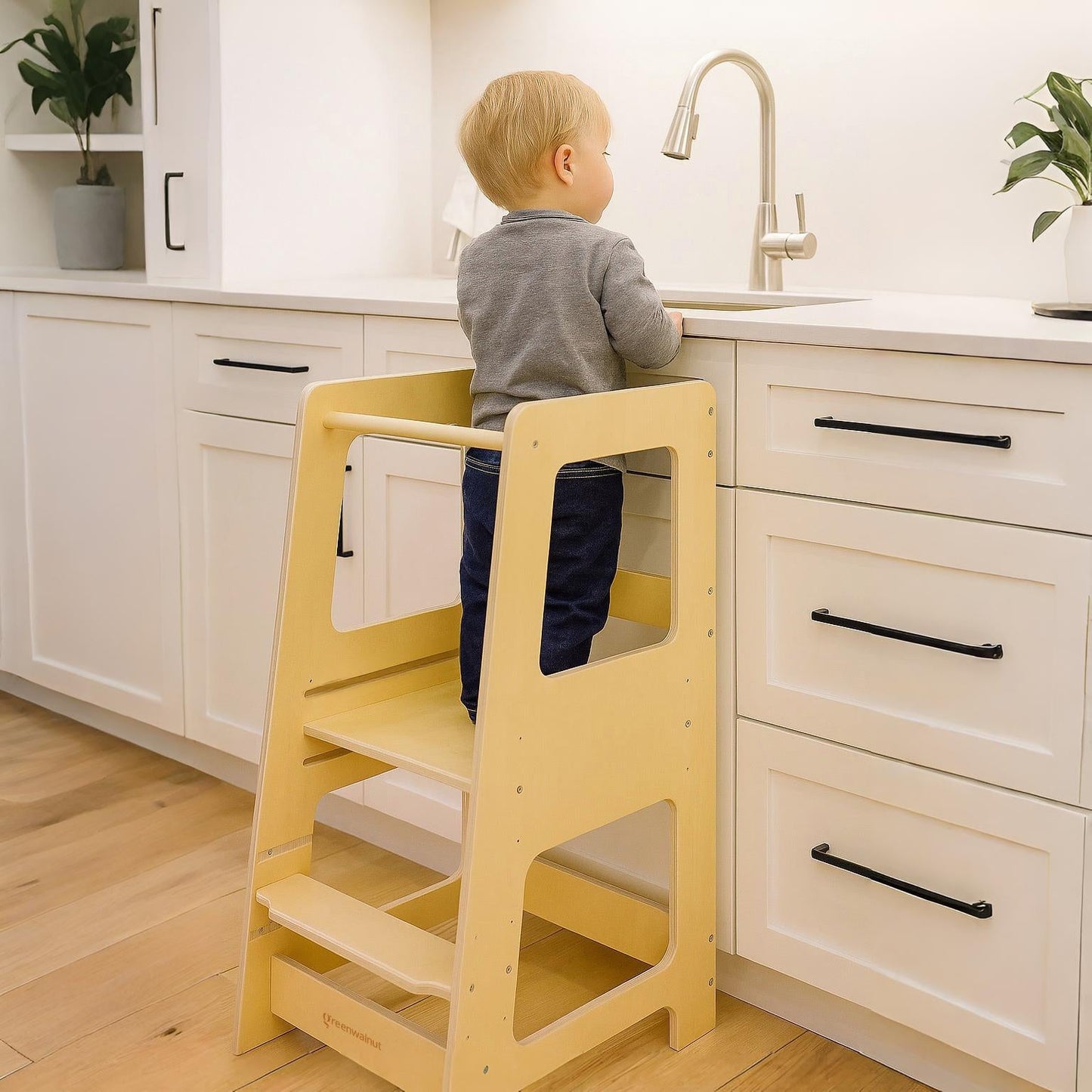 Kids & Toddler Learning Tower | Kitchen Step Stool | Extra Wide Educational Tower