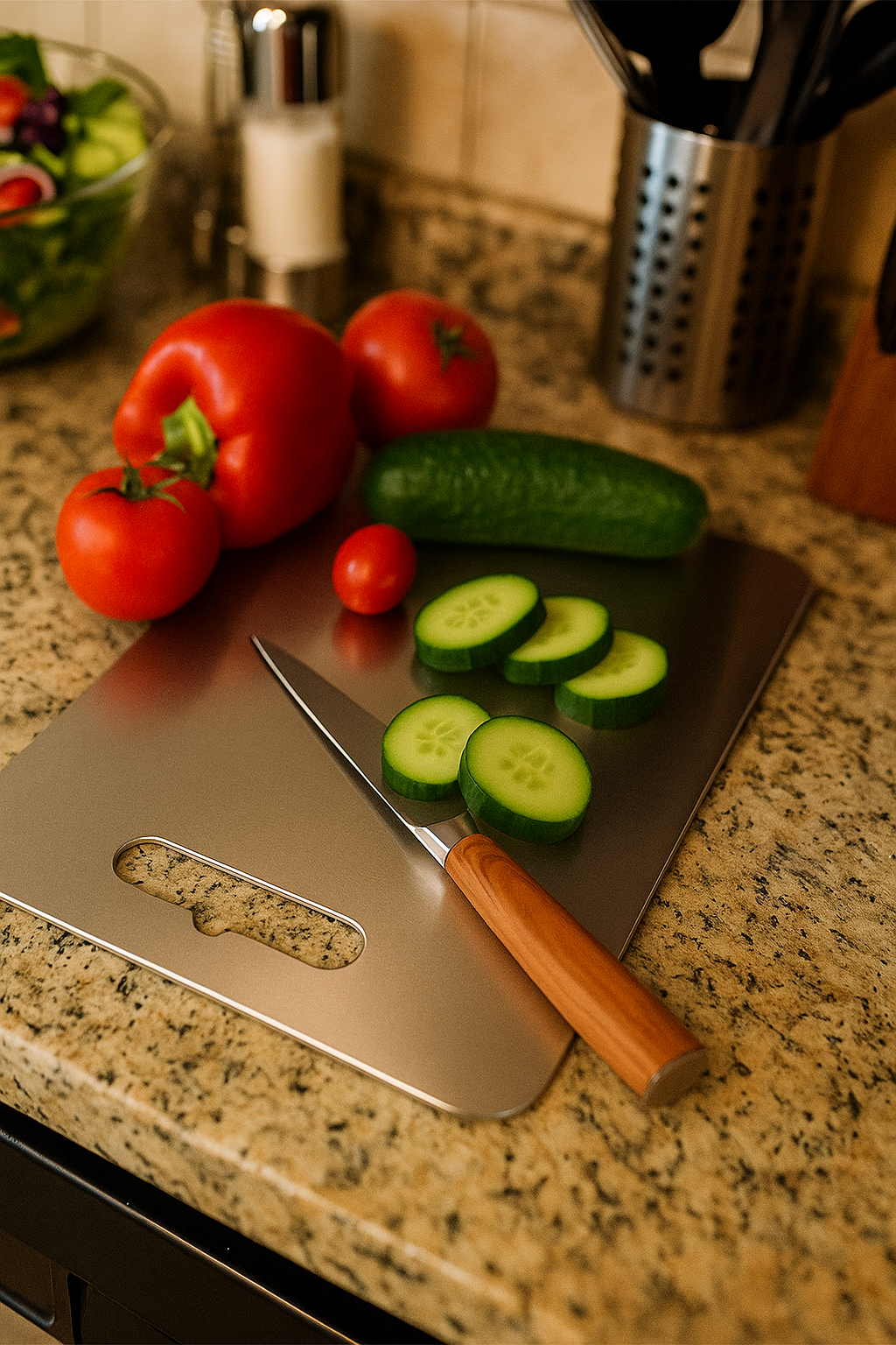 Stainless Steel Cutting Board – High Hardness, Scratch-Resistant & Hygienic Surface