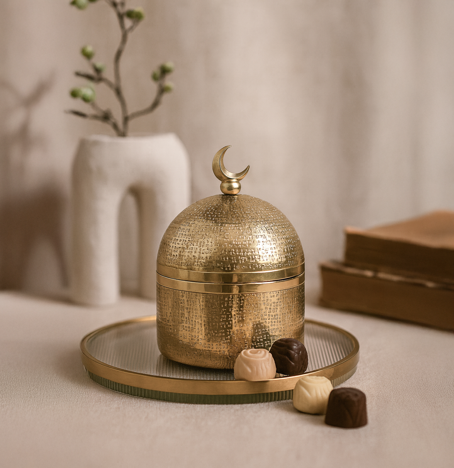 Golden Moon Dome: Textured Finish