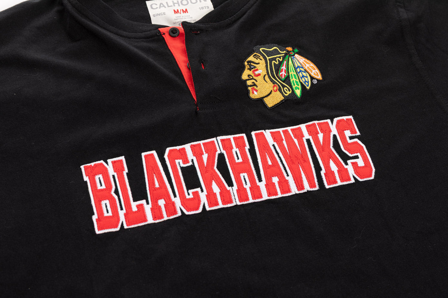 NHL Chicago Blackhawks Long Sleeve Henley