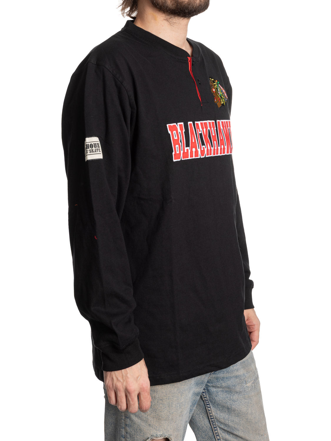 NHL Chicago Blackhawks Long Sleeve Henley