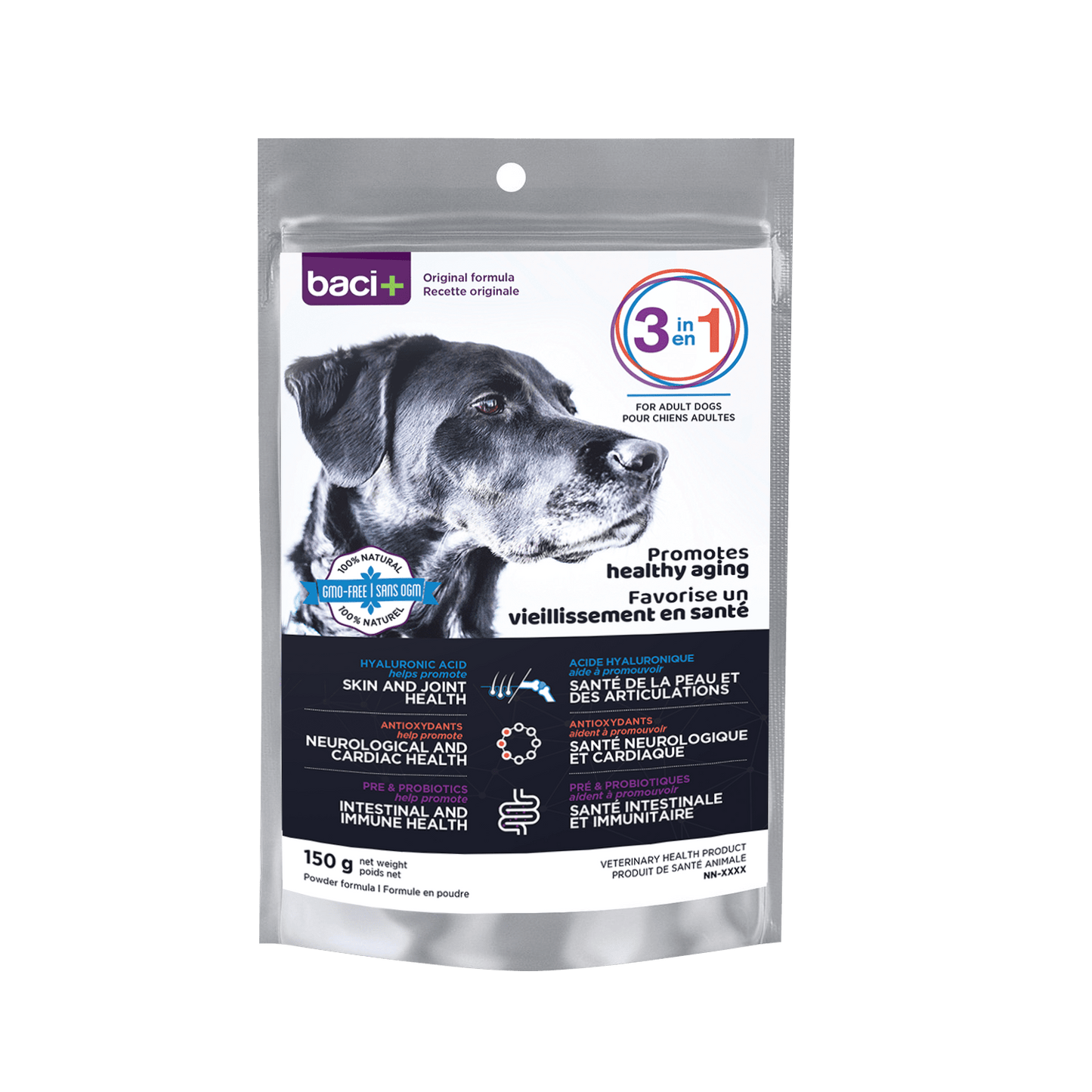 3en1 – Soutien Articulaire, Digestif & Cardiaque pour Chiens Seniors