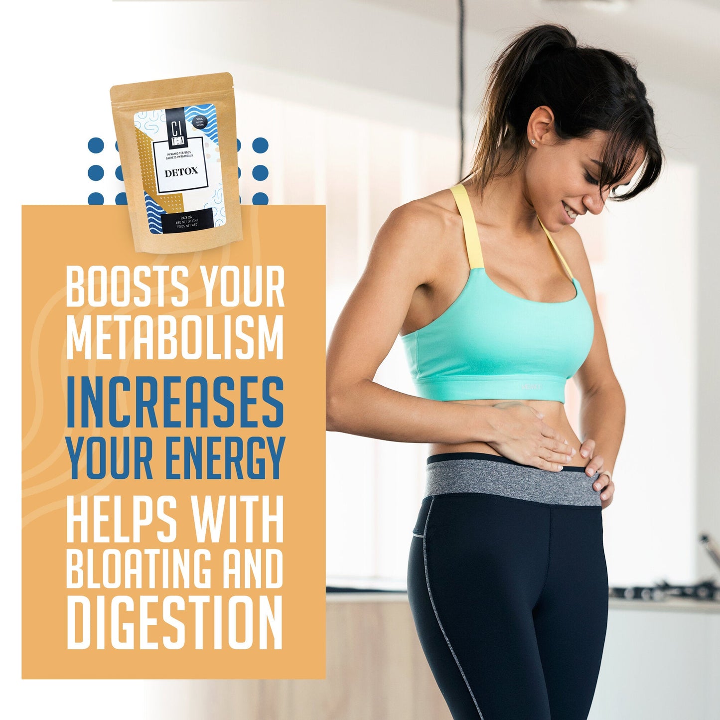 Detox Herbal Tea Pyramid Tea Bags