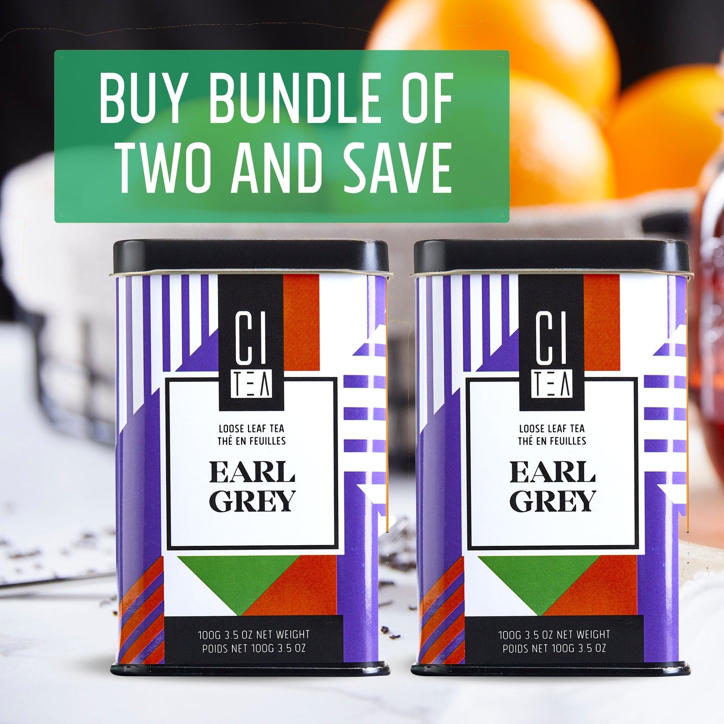 Earl Grey Loose Leaf Tea Bundle of Two - 200g
