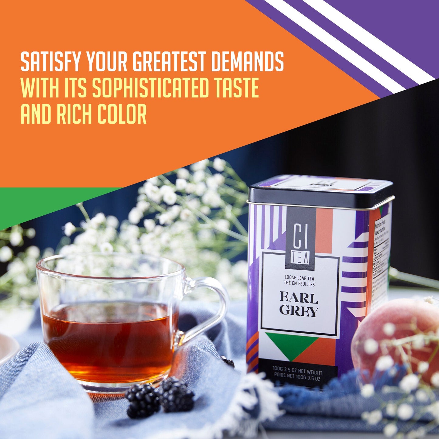 Earl Grey and Orange Pekoe Loose Leaf Black Tea