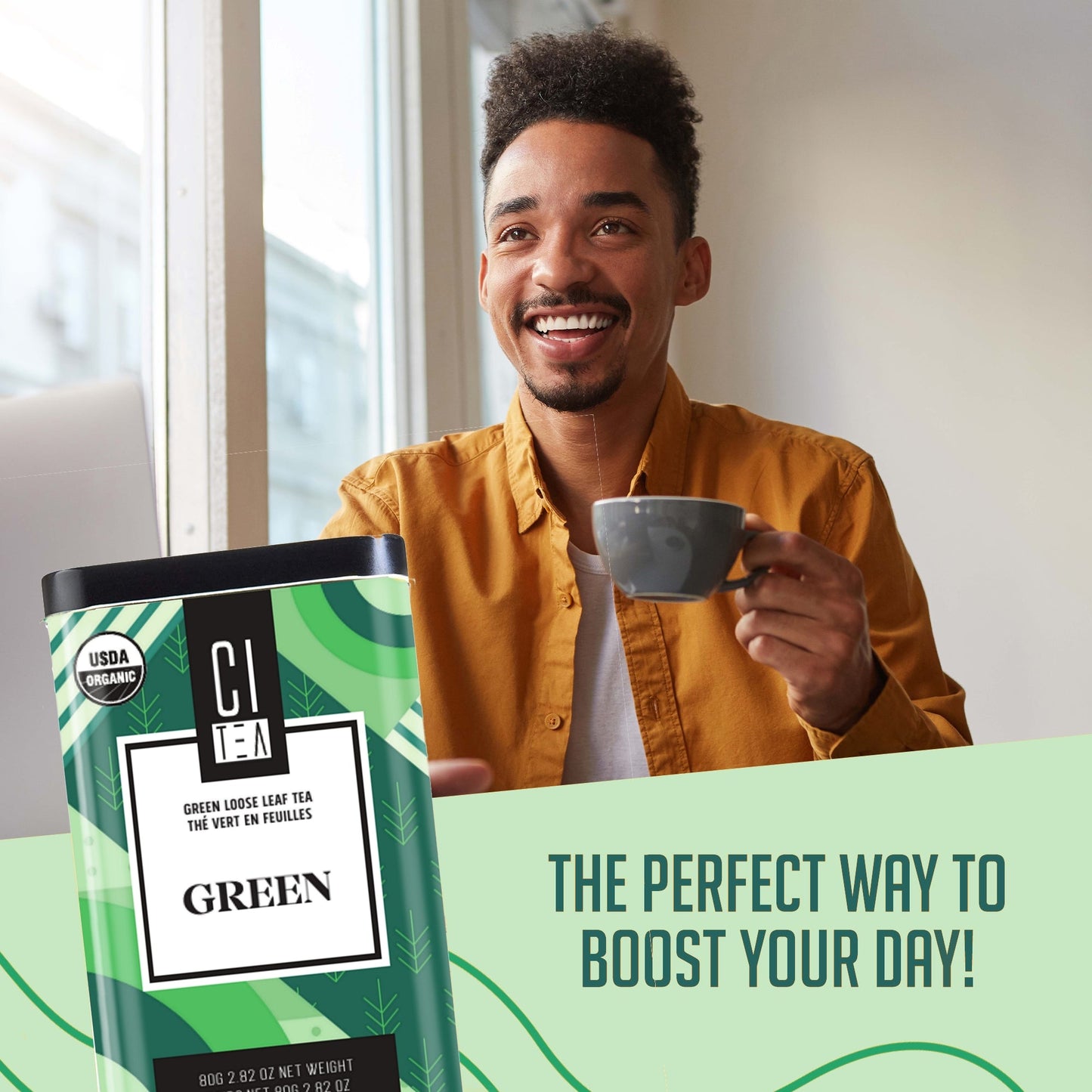 Organic Green Loose Leaf Tea 80g