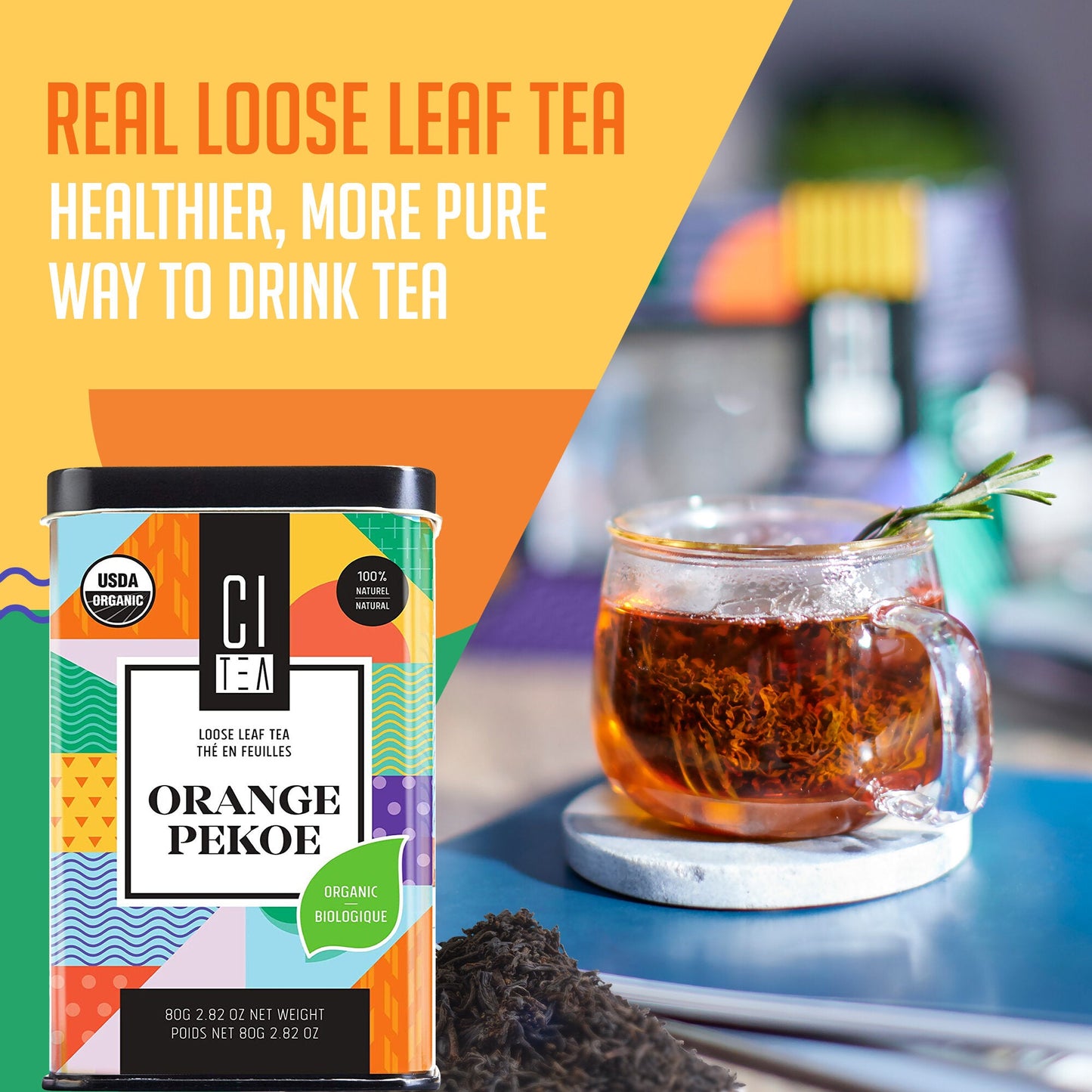 Organic Orange Pekoe Black Loose Leaf Tea