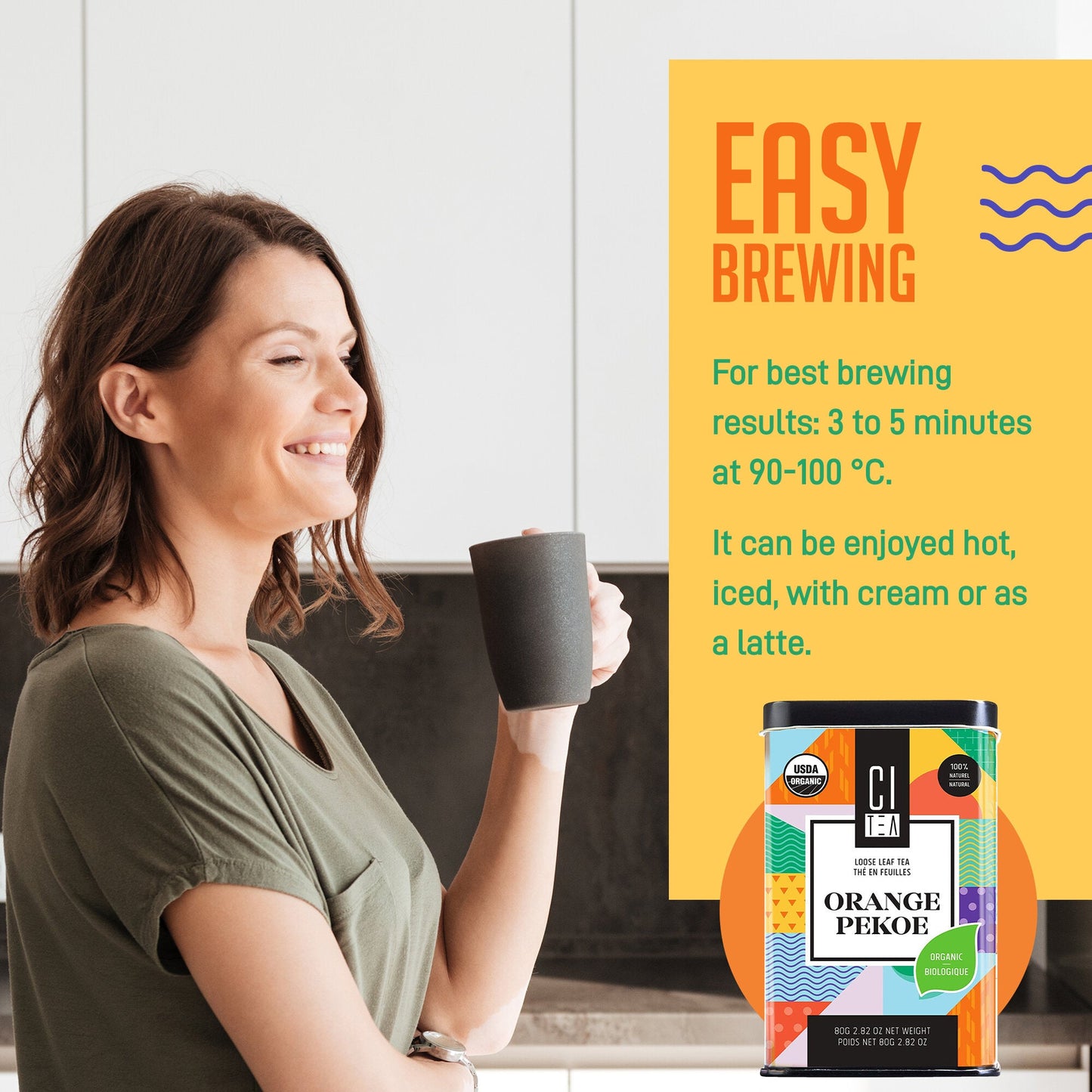 Organic Orange Pekoe Black Loose Leaf Tea