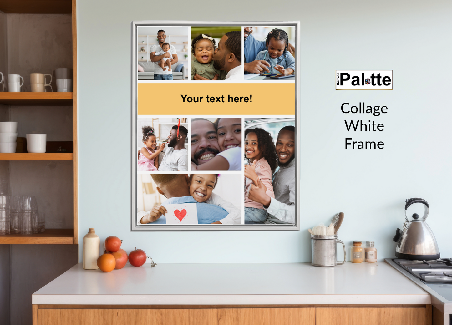 16″X20″ Collage Canvas Photo 8 block and text