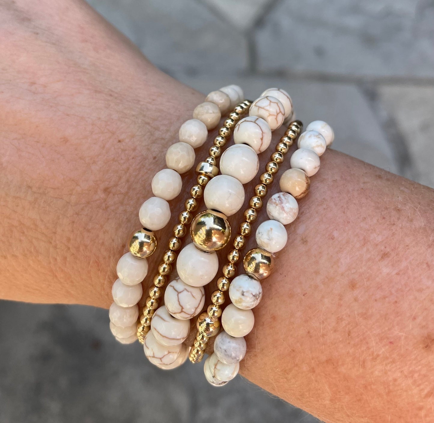 Colour Me Gold Bracelet Stack