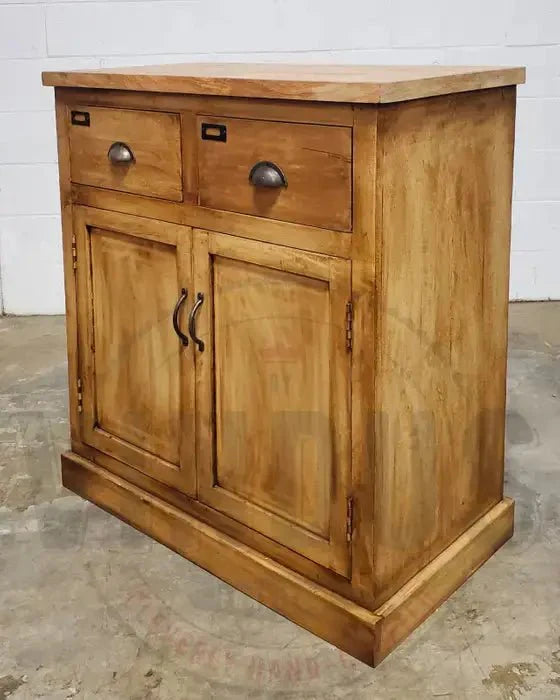 Commode campagnard en bois de manguier fini patine naturel