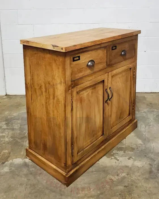 Commode campagnard en bois de manguier fini patine naturel