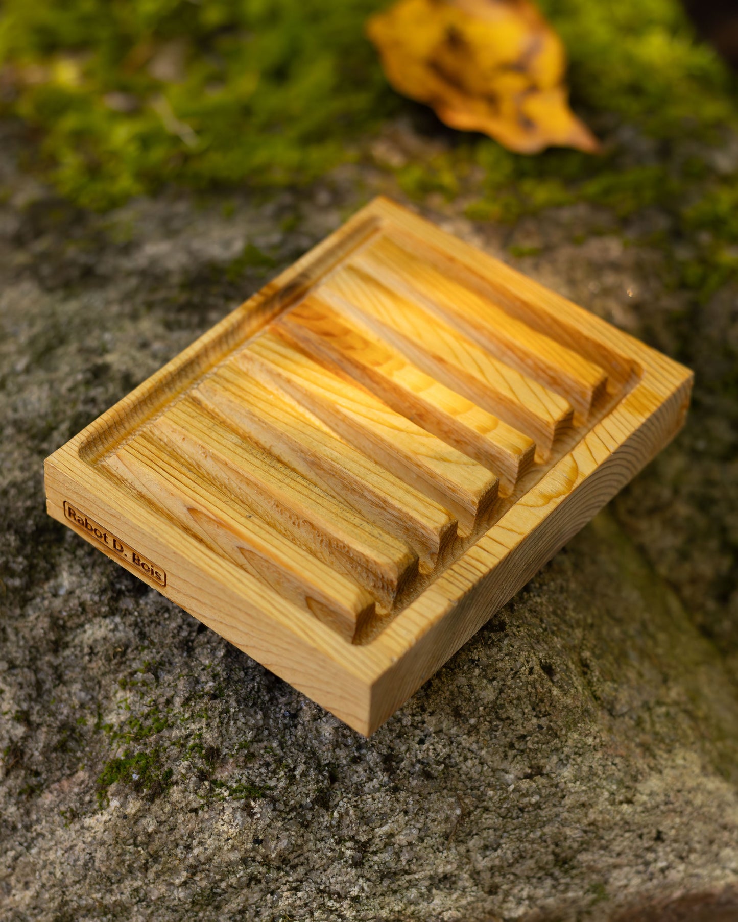 Porte-savon en bois le “D-Coulé"