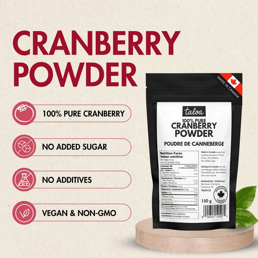 Cranberry Powder 150 g - Made in Canada