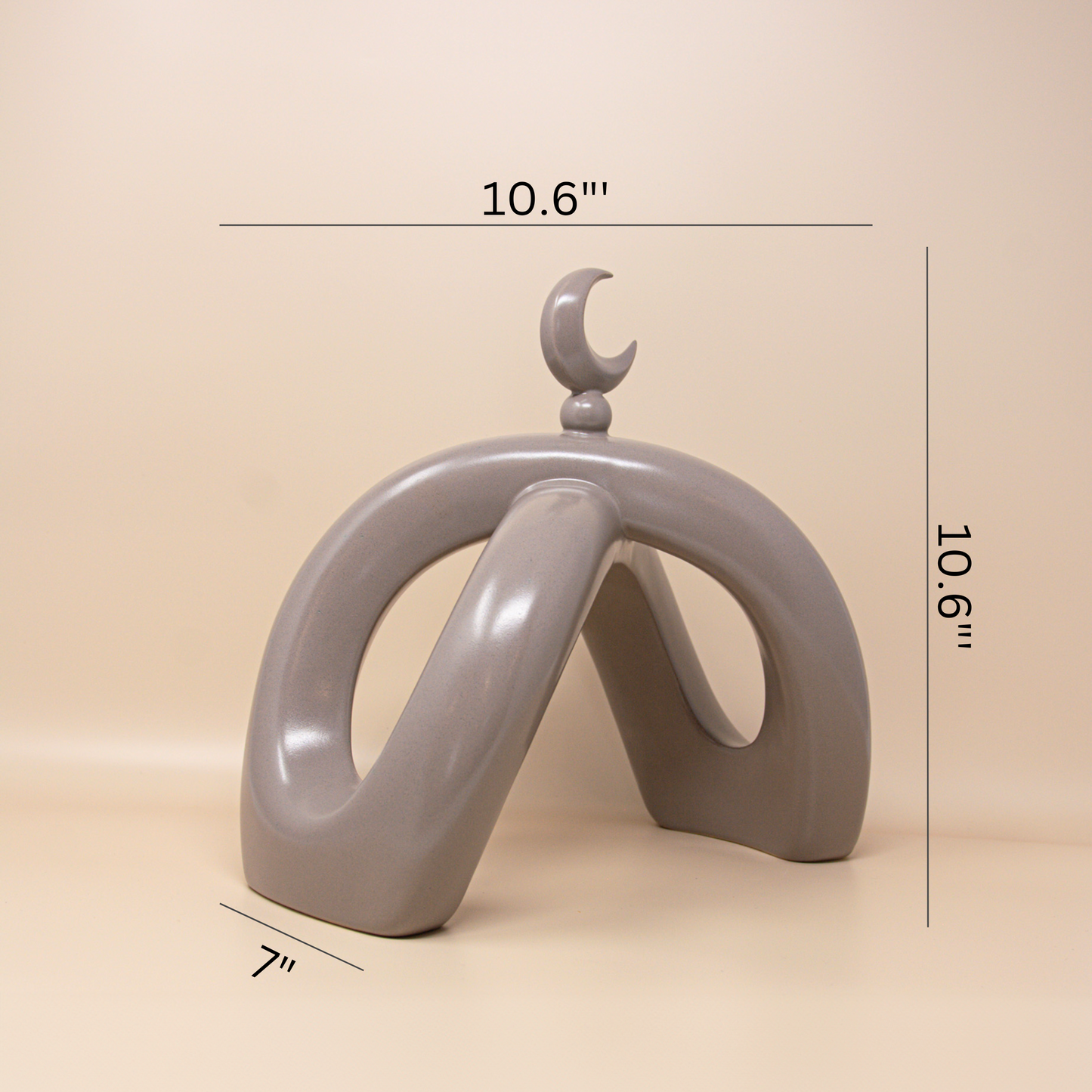 Crescent Knot Sculpture: Mocha