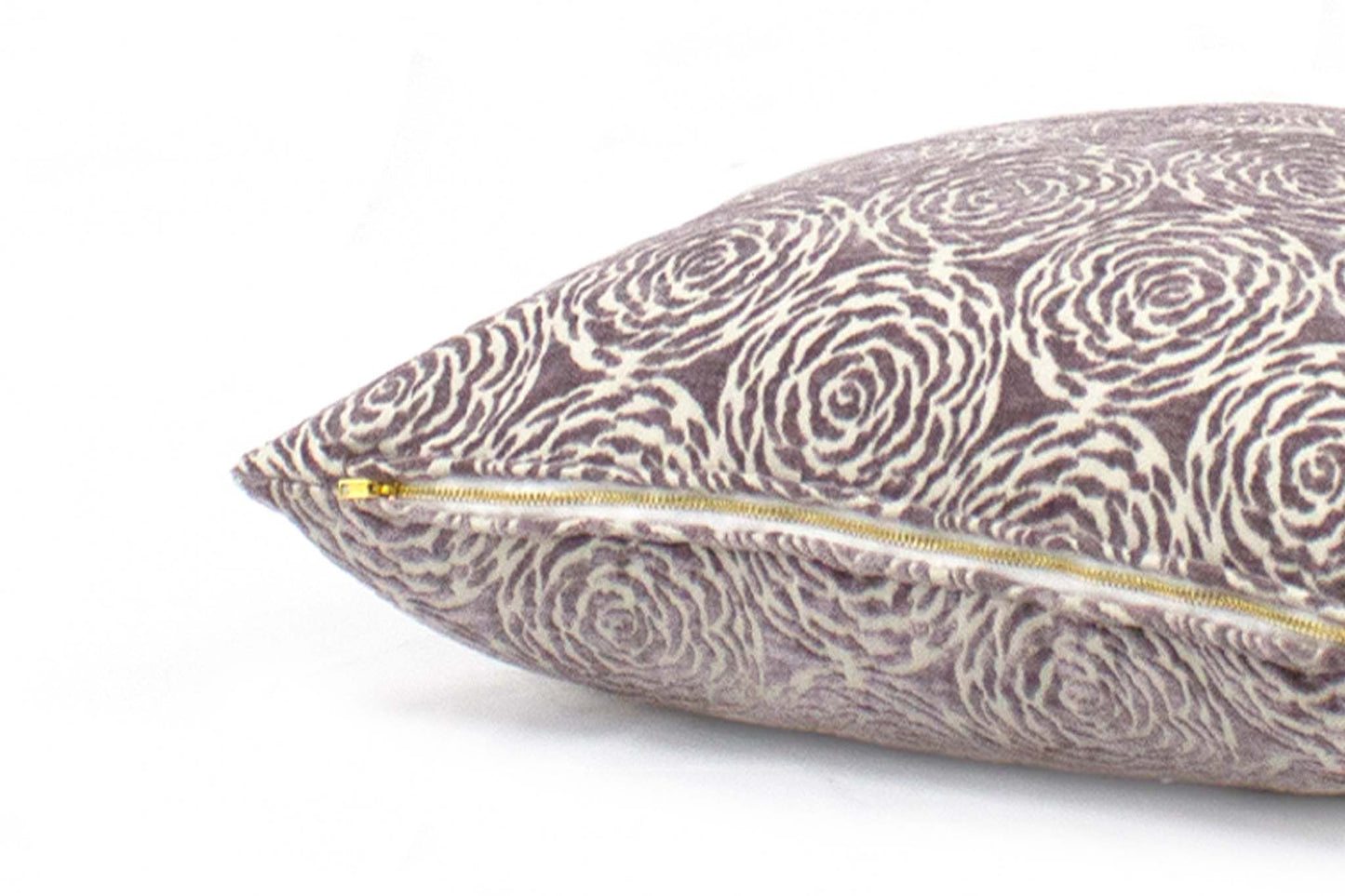 Mauve Floral Cushion Cover