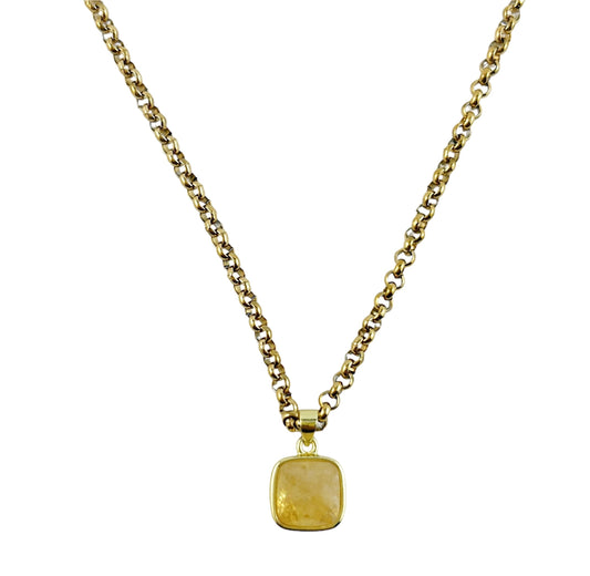 Citrine Pendant Necklace