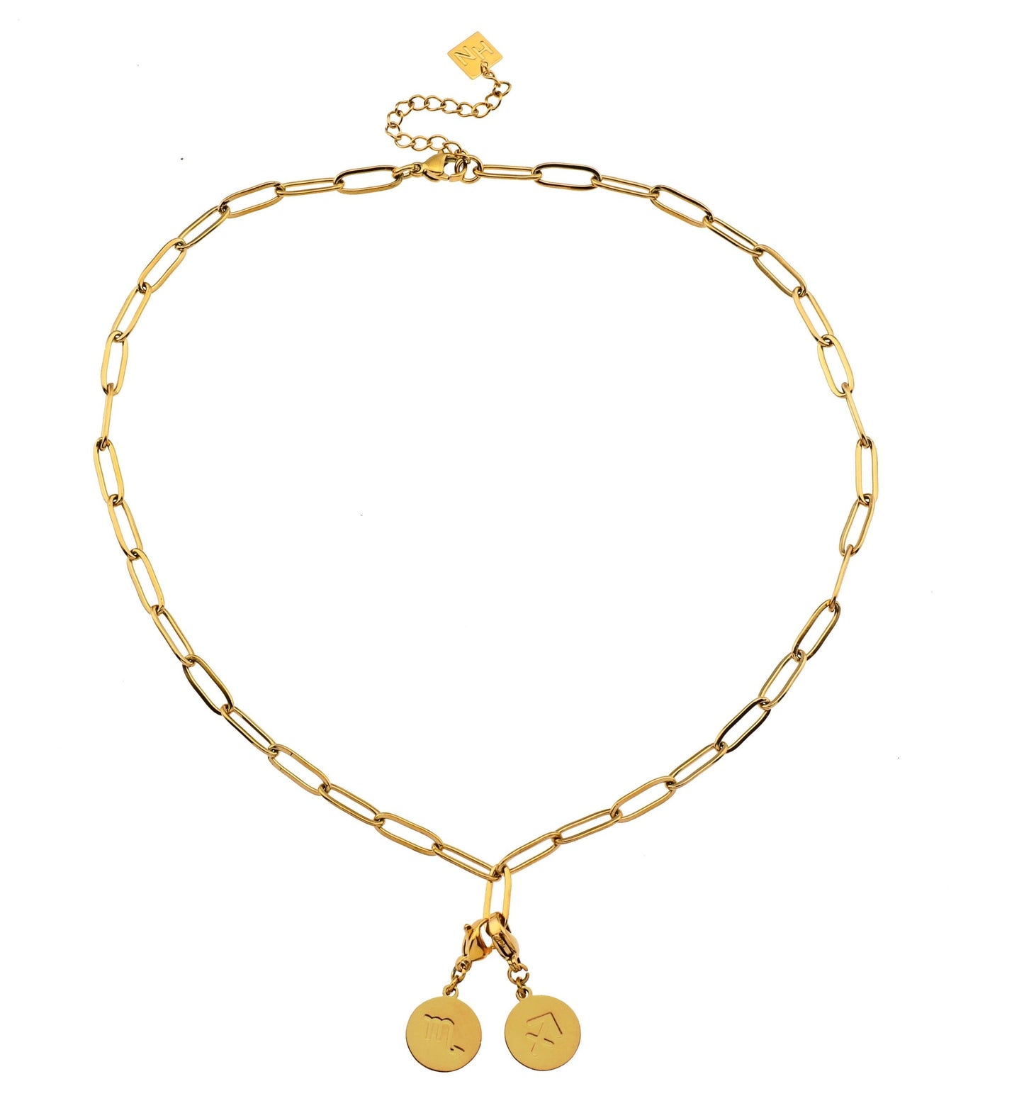 DALIA: Essential Gold Chain Link Paper-Clip Necklace
