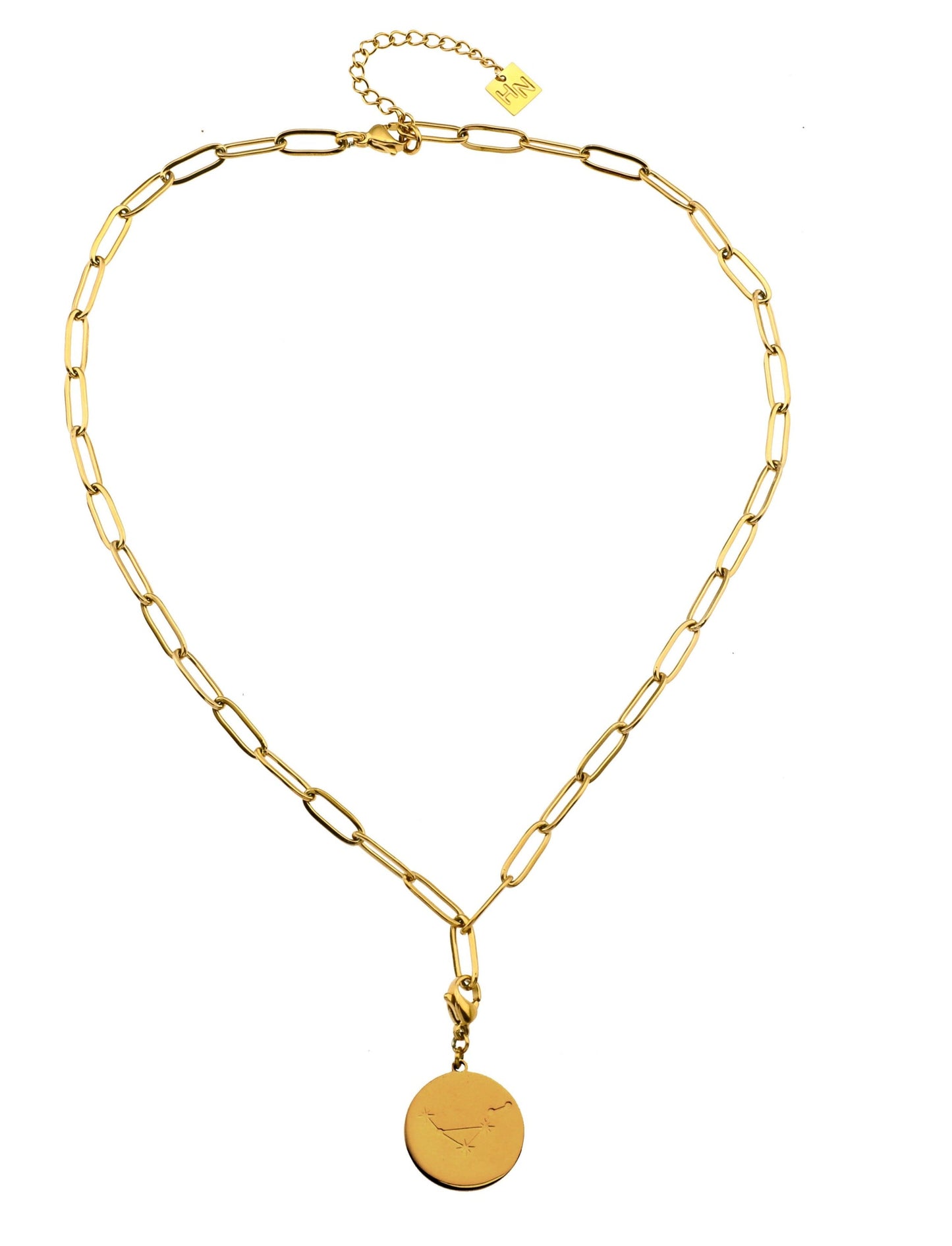 DALIA: Essential Gold Chain Link Paper-Clip Necklace