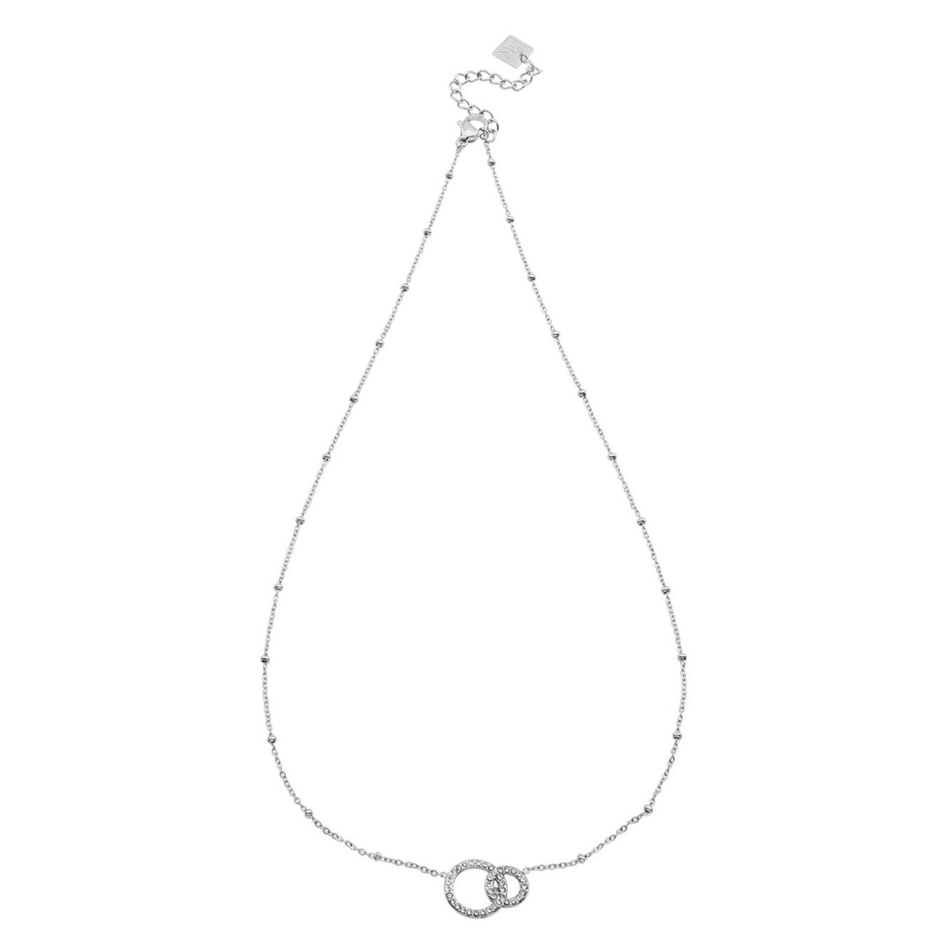 DELANEY Pavé Zirconia Silver Necklace