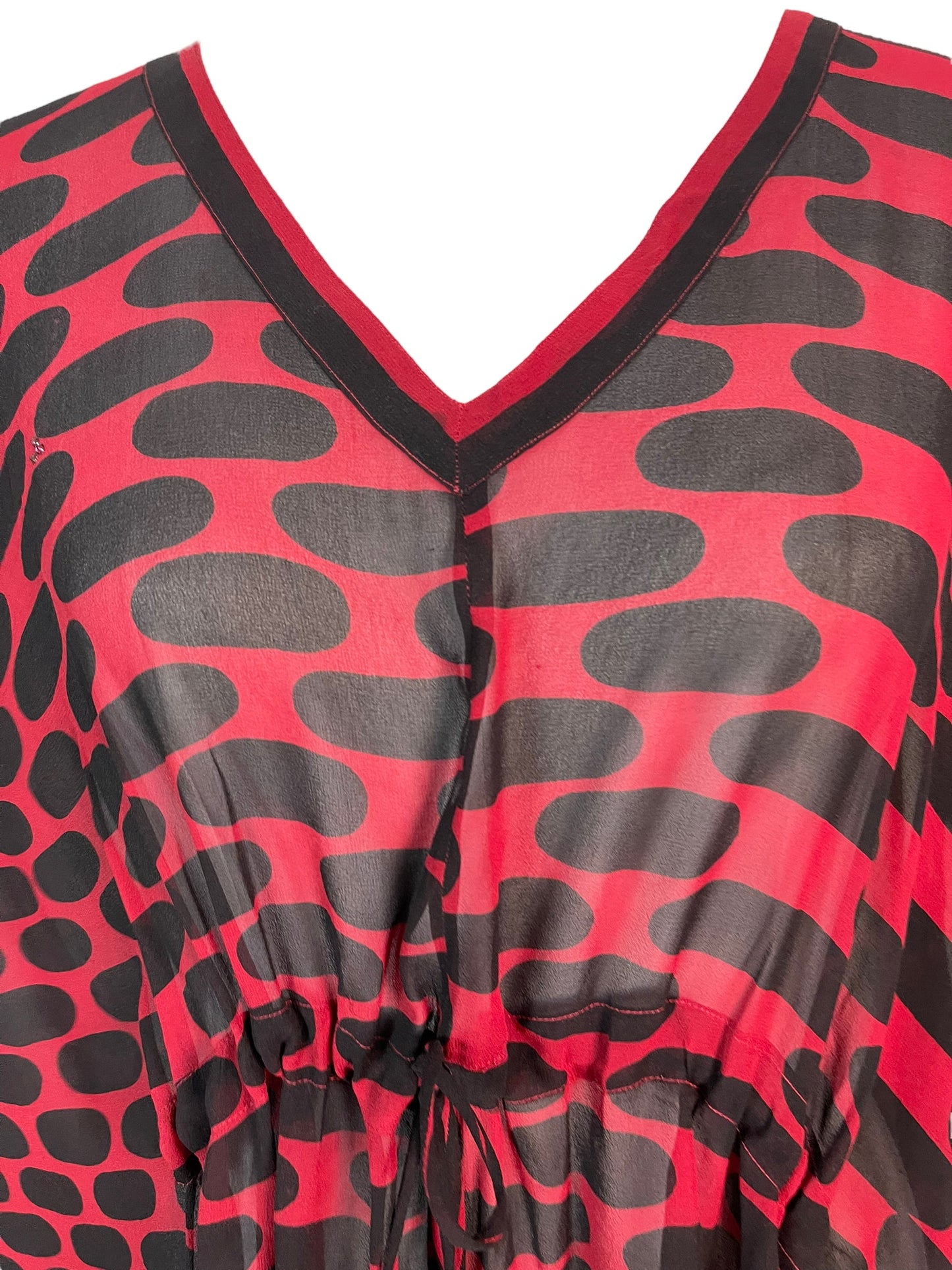 PRG6369 Sheer Avatar Pure Silk Maxi Kaftan