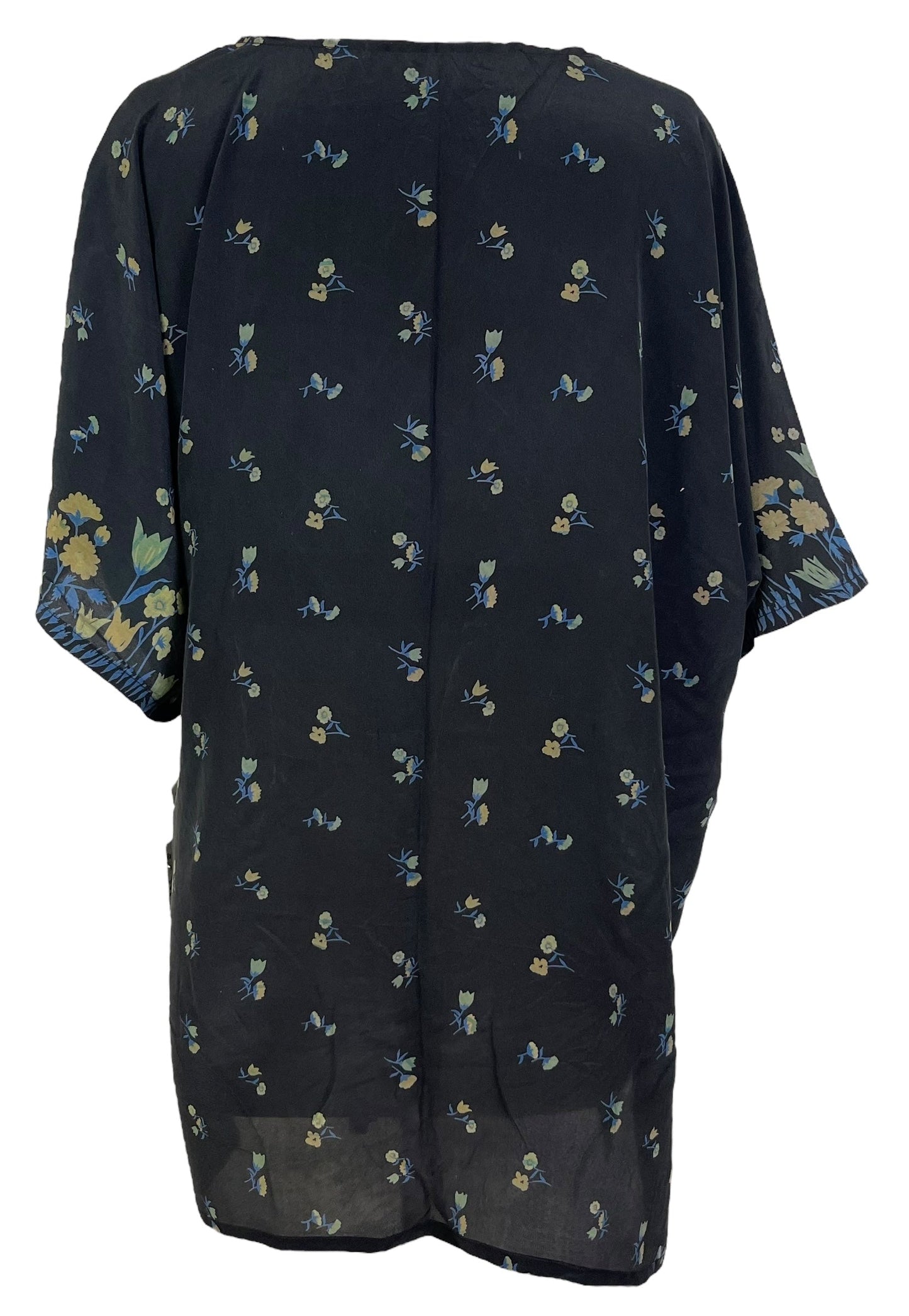 PRC6922 Avatar Pure Silk Kimono-Sleeved Jacket with Belt