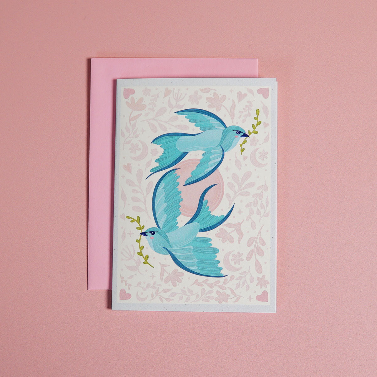 Feathered Friends | Sparrow Bird Mini Greeting Card