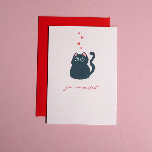 You Are Purfect Mini Greeting Card