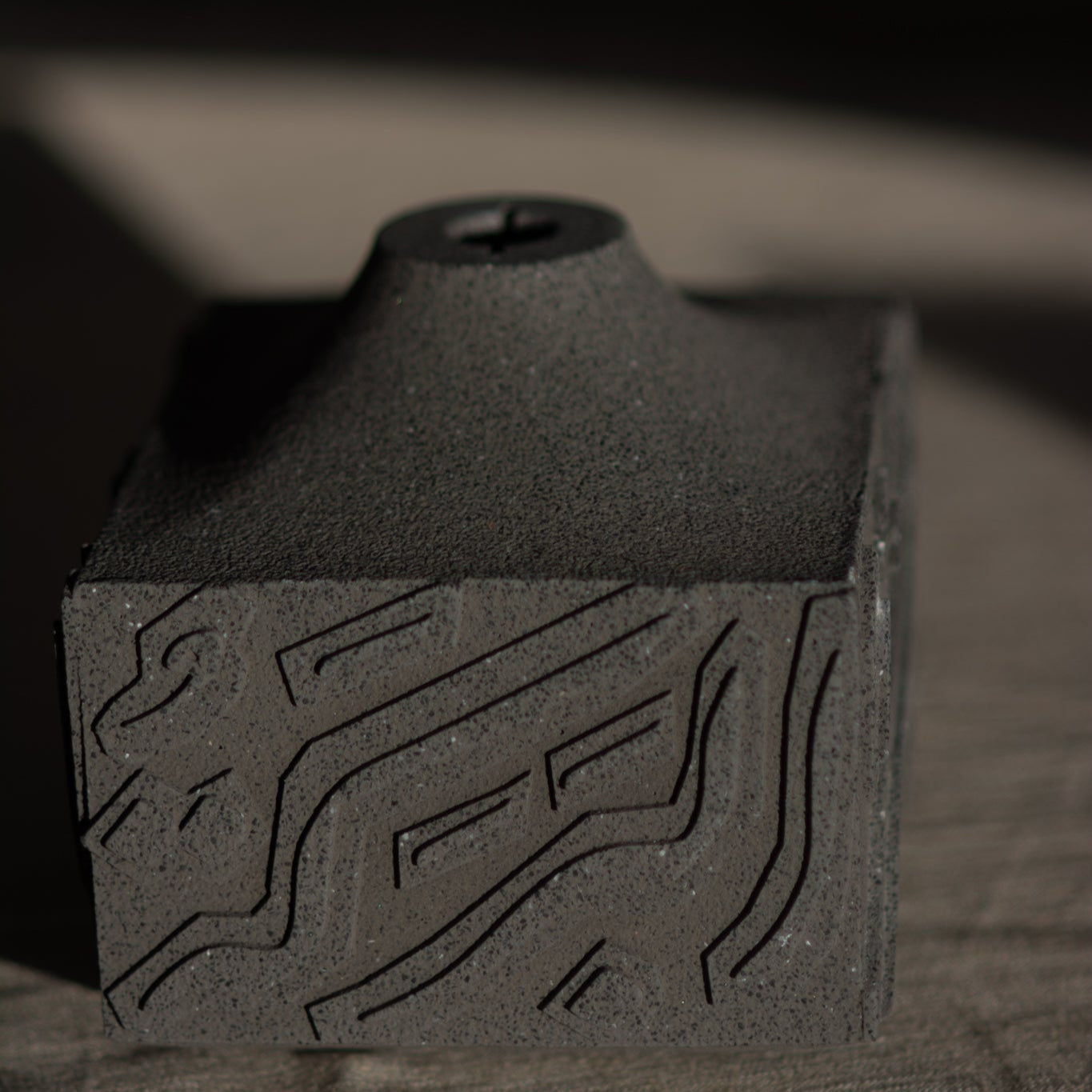 Artisan Calligraphy Base/Candle Holder