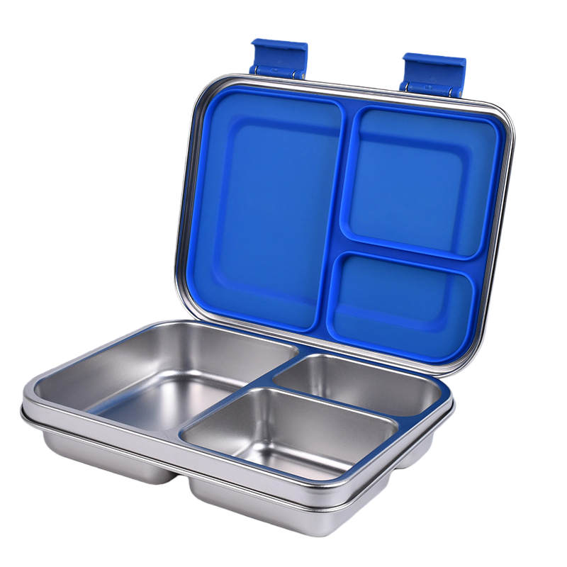 Stainless Steel Leak Proof Lunch Box with Compartments – Bento Style for Kids & Adults