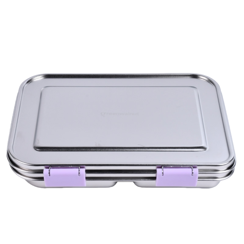 Stainless Steel Leak Proof Lunch Box with Compartments – Bento Style for Kids & Adults