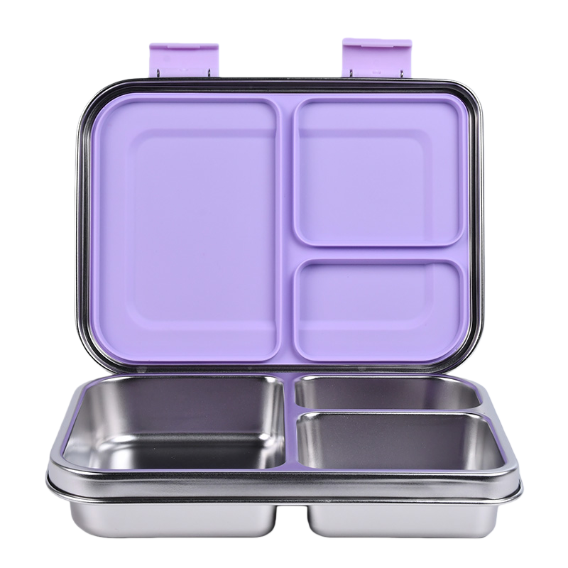 Stainless Steel Leak Proof Lunch Box with Compartments – Bento Style for Kids & Adults