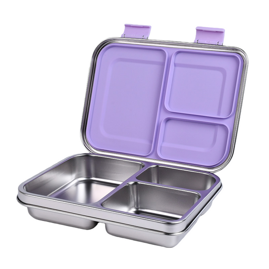 Stainless Steel Leak Proof Lunch Box with Compartments – Bento Style for Kids & Adults