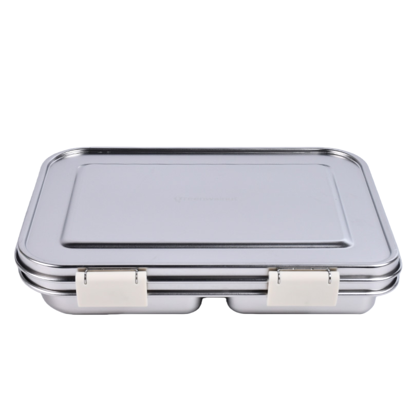 Stainless Steel Leak Proof Lunch Box with Compartments – Bento Style for Kids & Adults