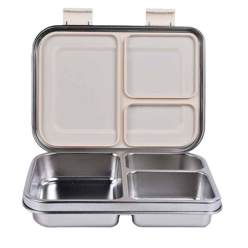 Stainless Steel Leak Proof Lunch Box with Compartments – Bento Style for Kids & Adults