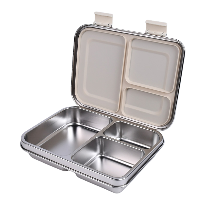 Stainless Steel Leak Proof Lunch Box with Compartments – Bento Style for Kids & Adults