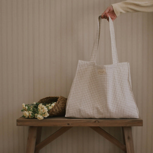 Fourre-tout en coton biologique - Collection Vichy