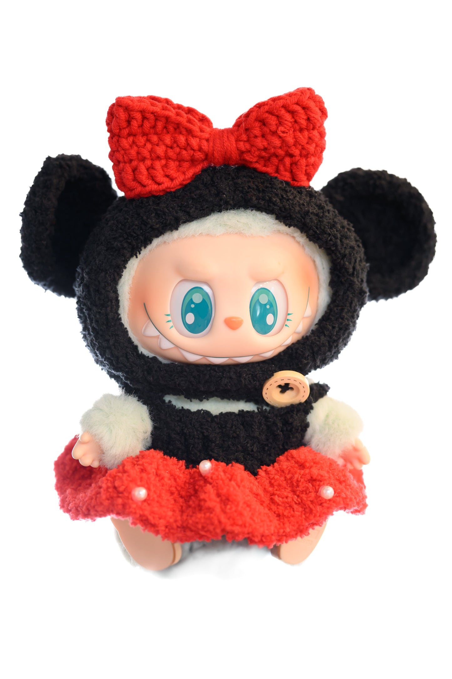 Handmade Labubu Outfit – Mickey Mouse