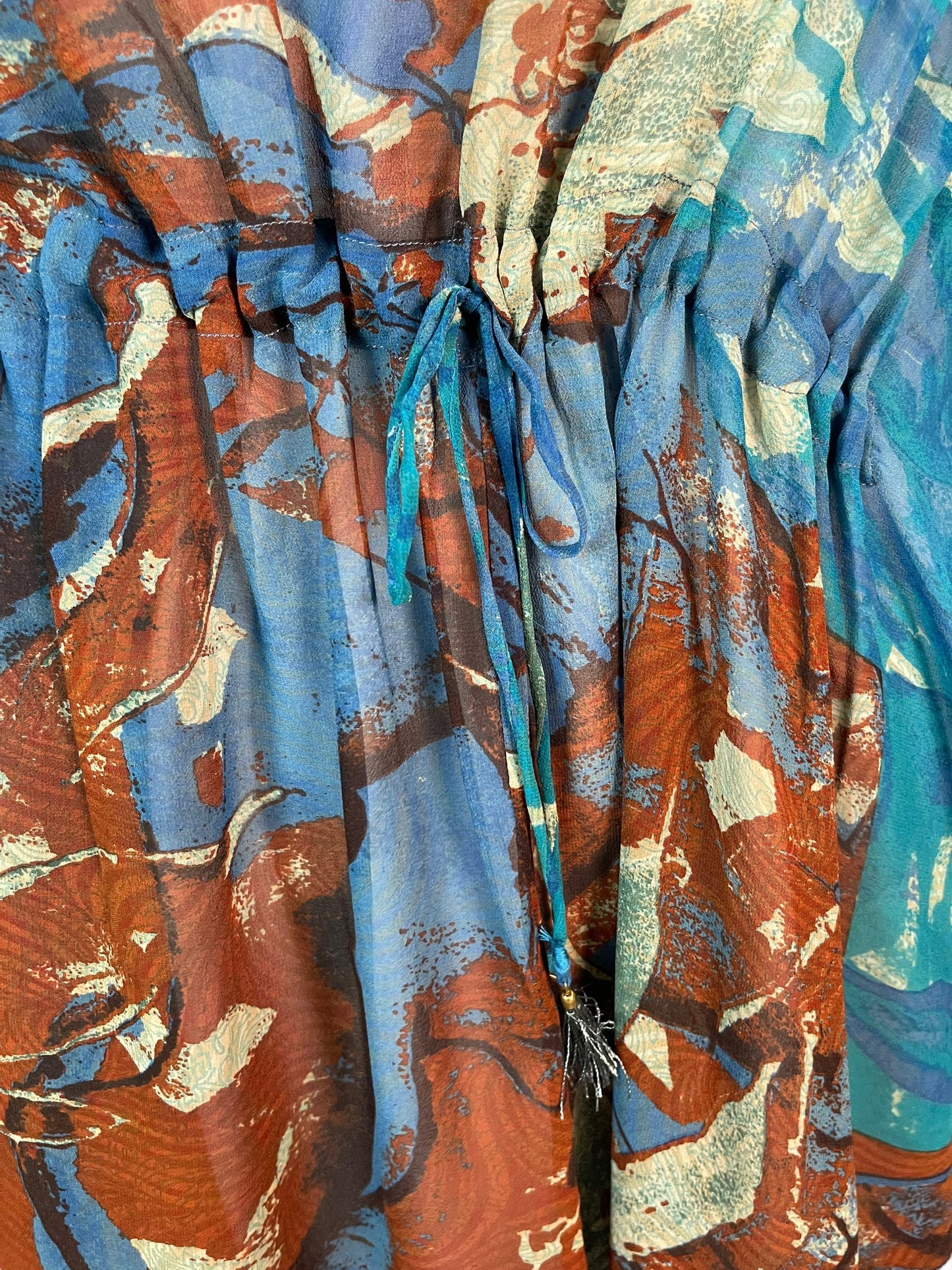 PRG6365 Sheer Avatar Pure Silk Maxi Kaftan