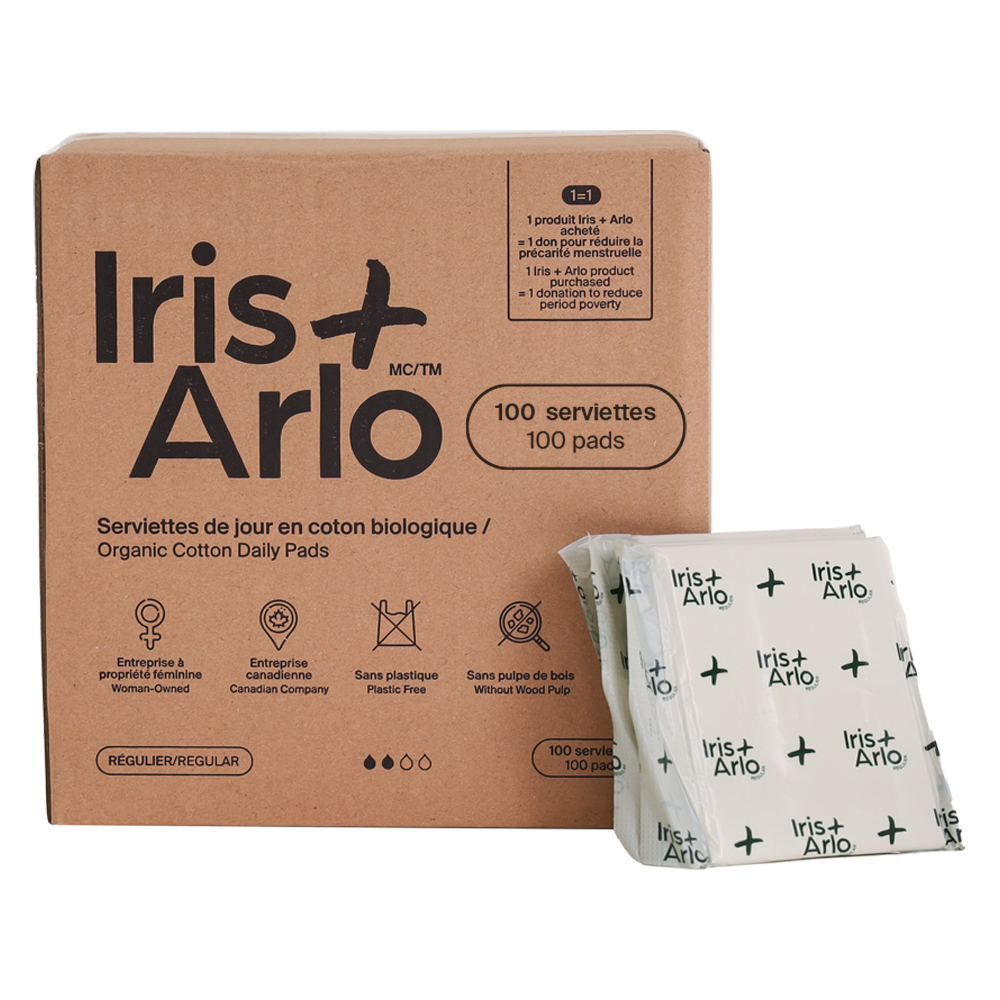 100% Organic Cotton Regular Pads - Bulk (100)