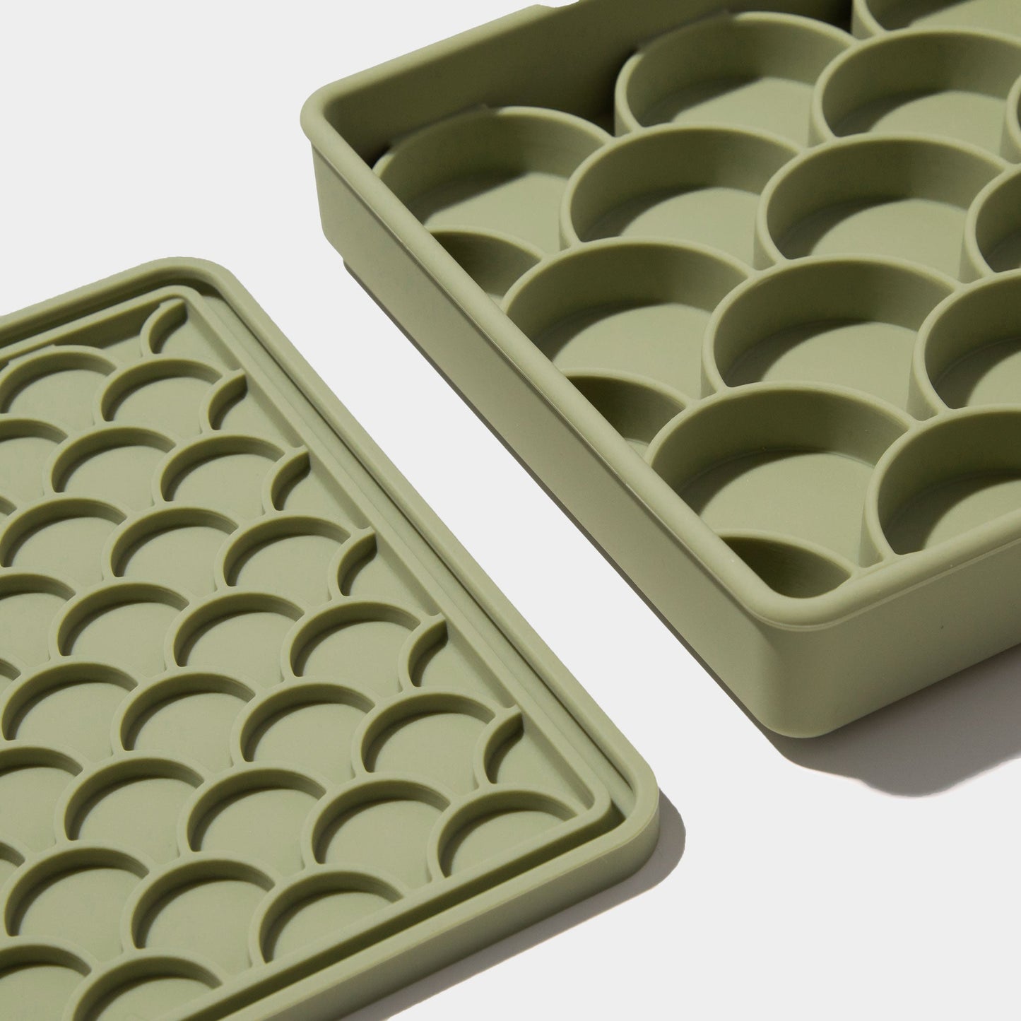 3-in-1 fish scale slow feeder bowl - olive