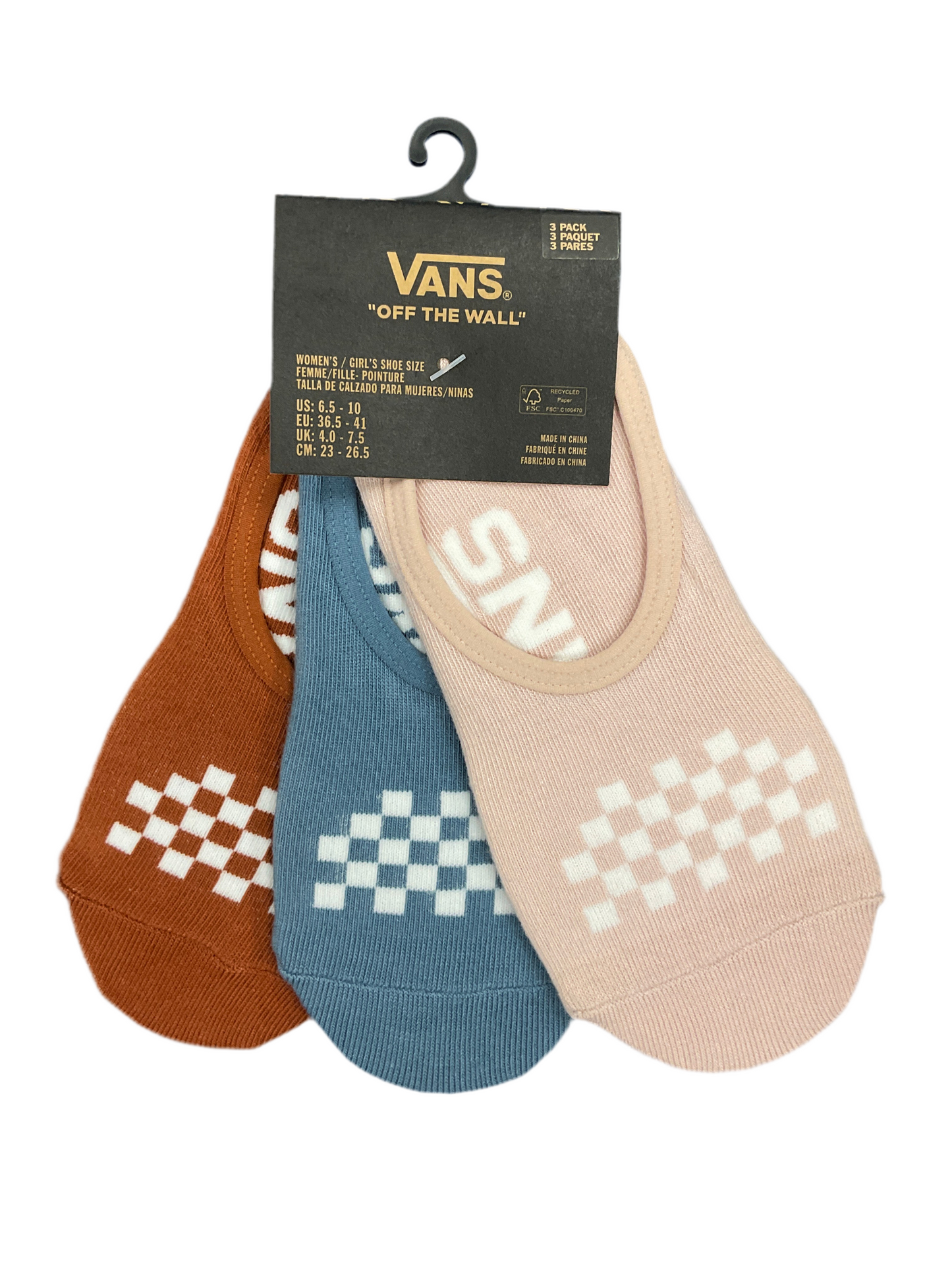 Vans Womens No Show Socks Classic Canoodle