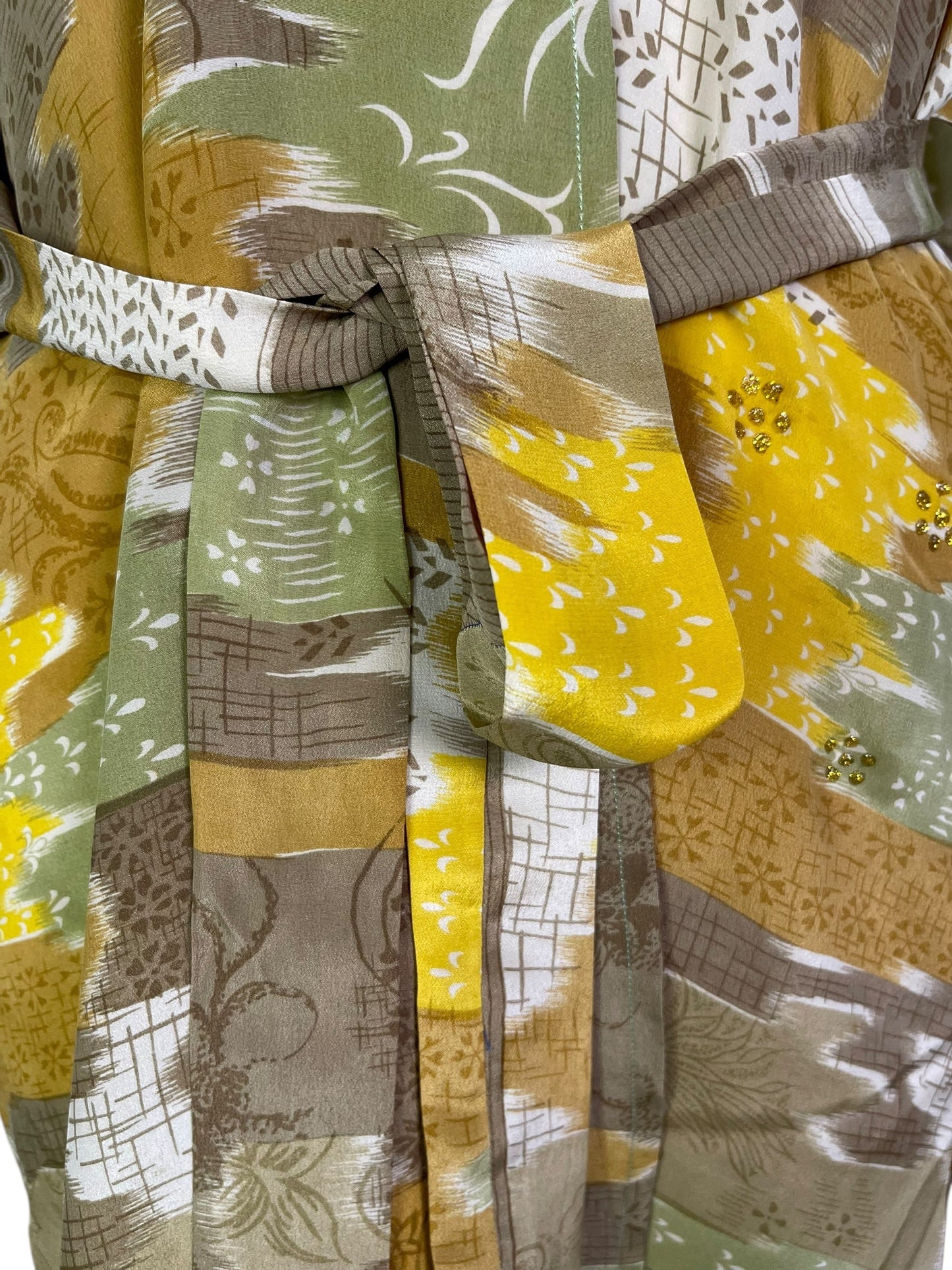 PRC6918 Avatar Pure Silk Kimono-Sleeved Jacket with Belt